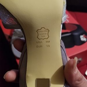 Nina New York silver heels